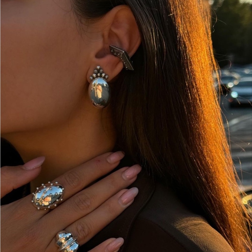 Pregomesh Sunday Cuff Earring silver Armenian